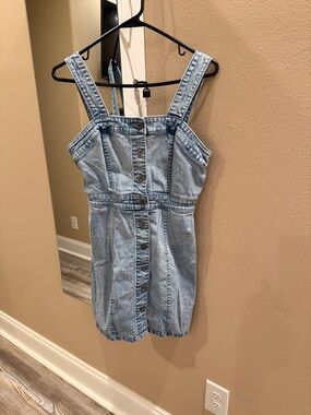 Arizona Jean Company Light Blue Denim Button-Front Dress